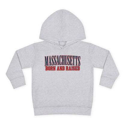 Massachusetts Born and Raised High-End Editorial Unisex Toddler Pullover Fleece Hoodie