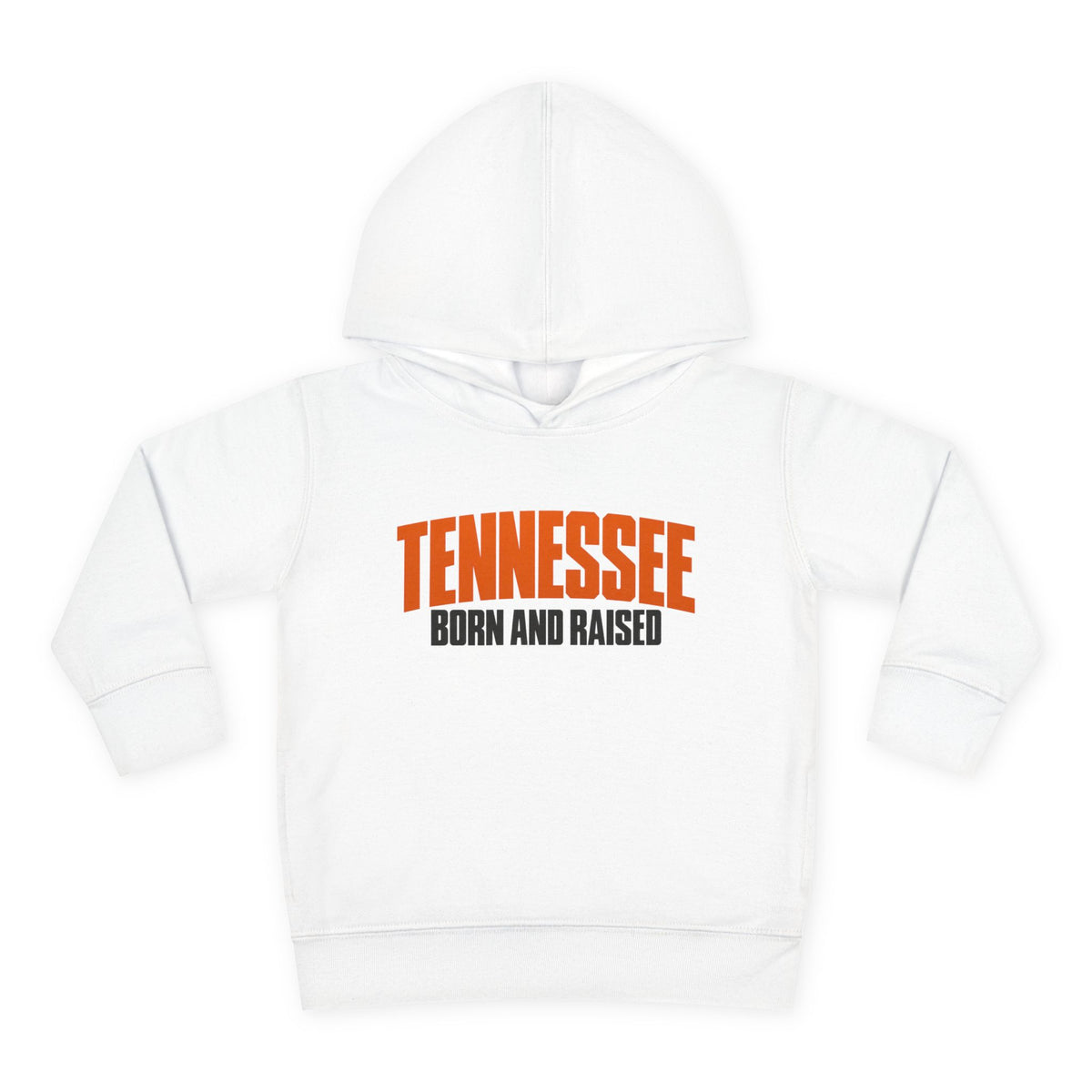 Tennessee Born and Raised Modern Southern Streetwear Unisex Toddler Pullover Fleece Hoodie