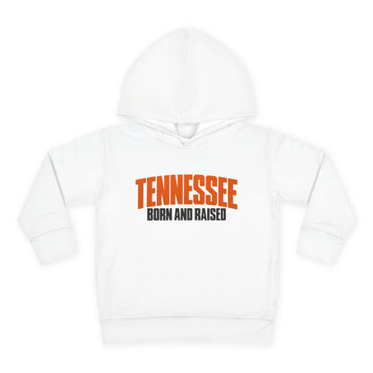 Tennessee Born and Raised Modern Southern Streetwear Unisex Toddler Pullover Fleece Hoodie