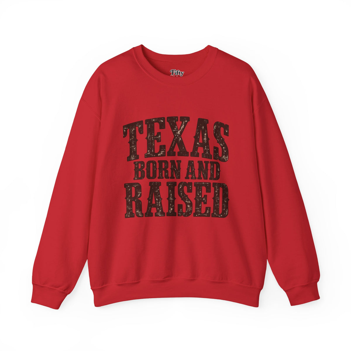 Texas Born and Raised Vintage Western Unisex  Sweatshirt Graphic