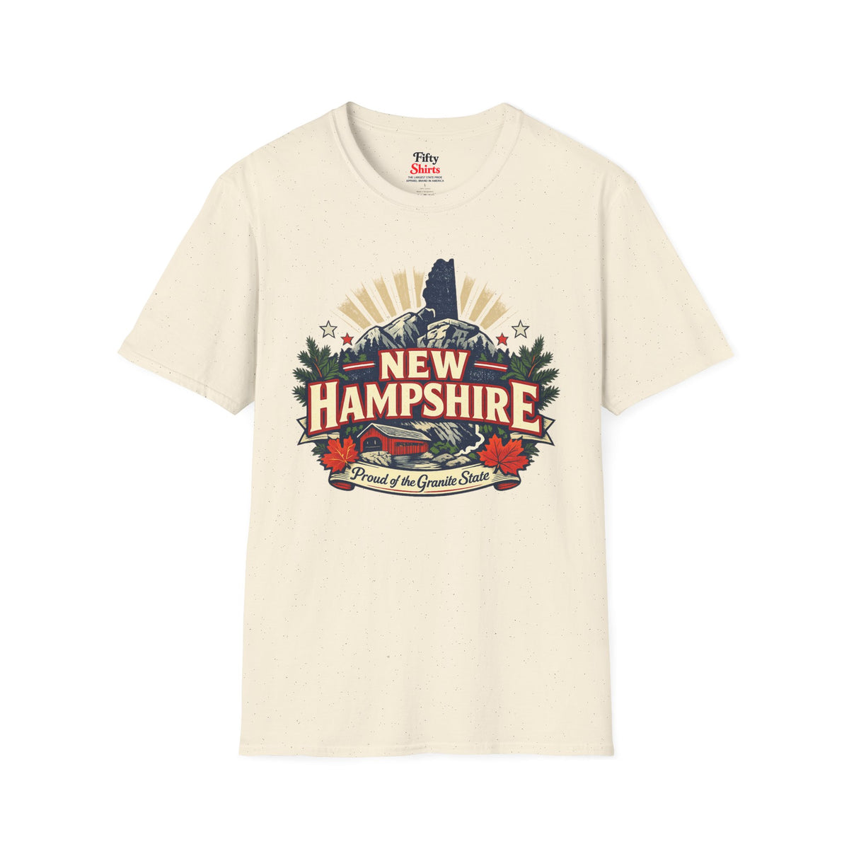 New Hampshire State Pride Unisex Softstyle T Shirt State Pride Graphic Tee Collections FS03