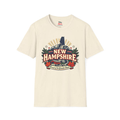 New Hampshire State Pride Unisex Softstyle T Shirt State Pride Graphic Tee Collections FS03