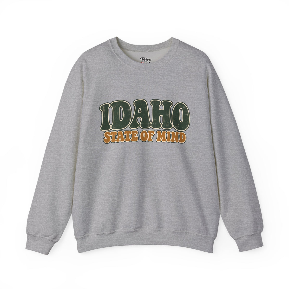 Idaho State of Mind Unisex Crewneck Sweatshirt State Name Graphic