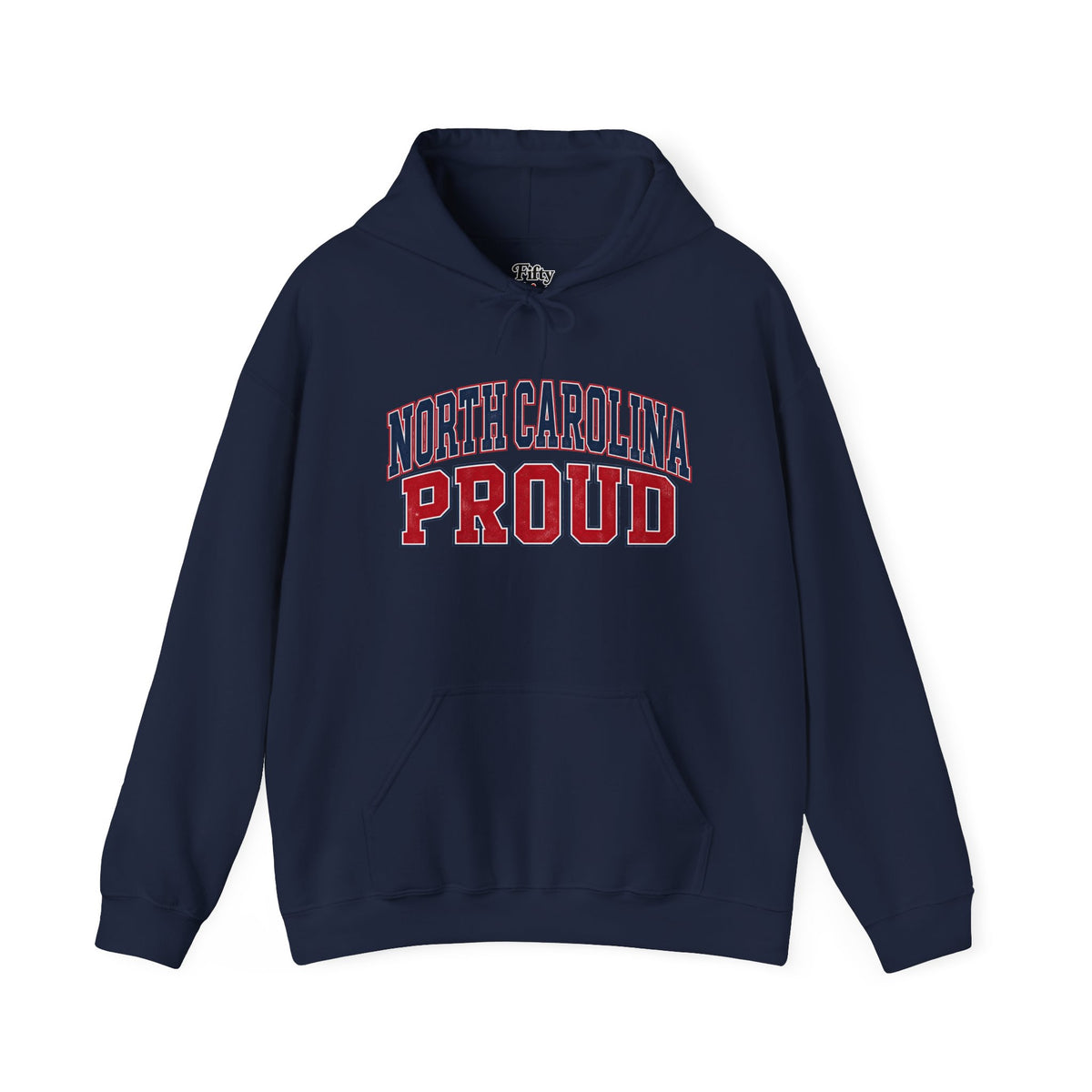 North Carolina Proud Unisex Hoodie State Name Graphic