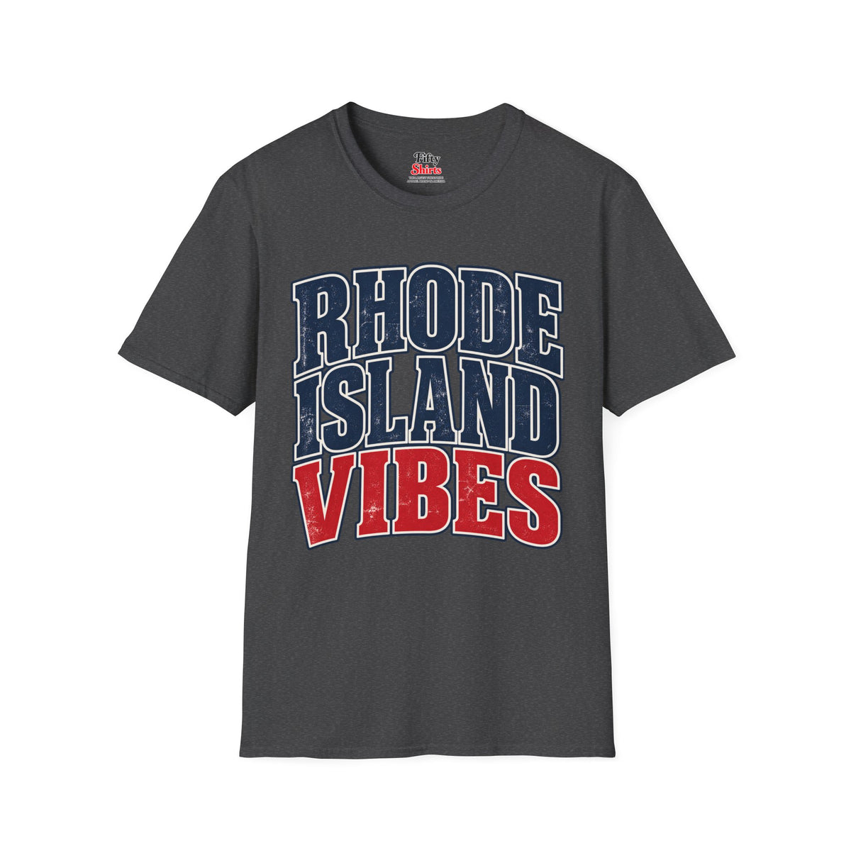 Rhode Island Vibes Unisex Softstyle T Shirt State Name Graphic Tee