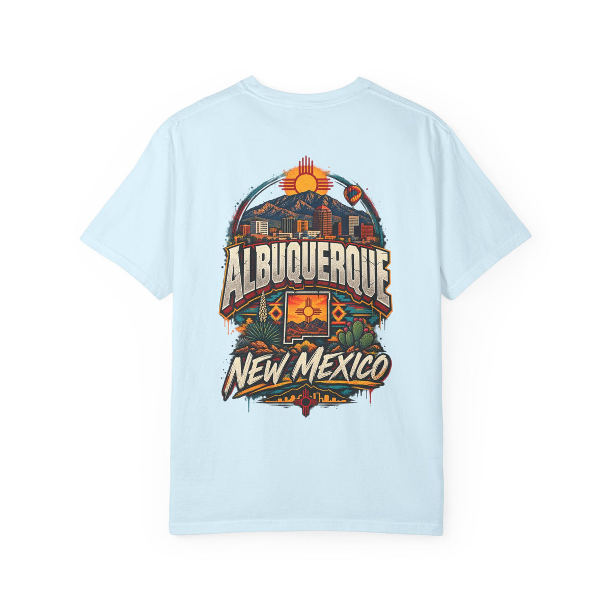 Albuquerque New Mexico Unisex Comfort Color 1717 Streetwear Graphic Tee