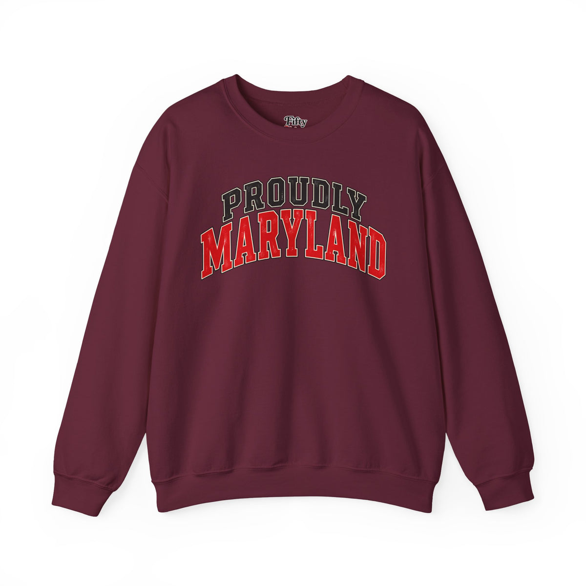 Proudly Maryland Unisex Crewneck Sweatshirt State Name Graphic