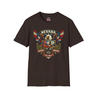 Nevada Americana Eagle Unisex Softstyle T Shirt State Pride Graphic Tee Collections FS03
