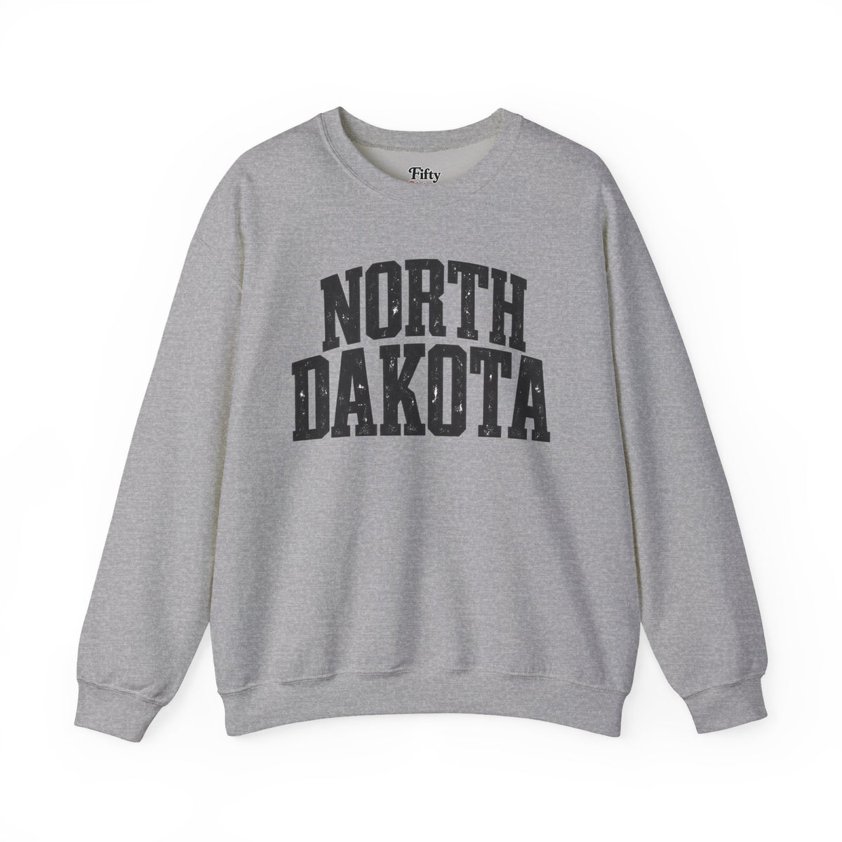 North Dakota Unisex Crewneck Sweatshirt State Name Graphic