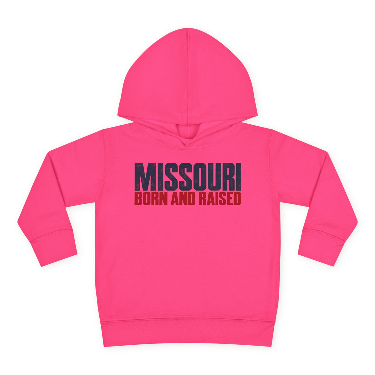Missouri Born and Raised Modern Streetwear Unisex Toddler Pullover Fleece Hoodie
