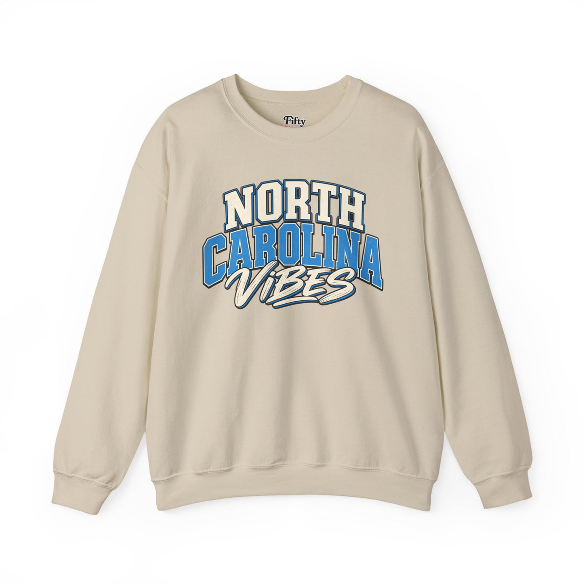 North Carolina Vibes Unisex Crewneck Sweatshirt State Name Graphic