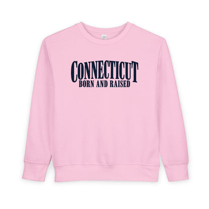 Connecticut Born and Raised Luxury Heritage Unisex Toddler Sweatshirt