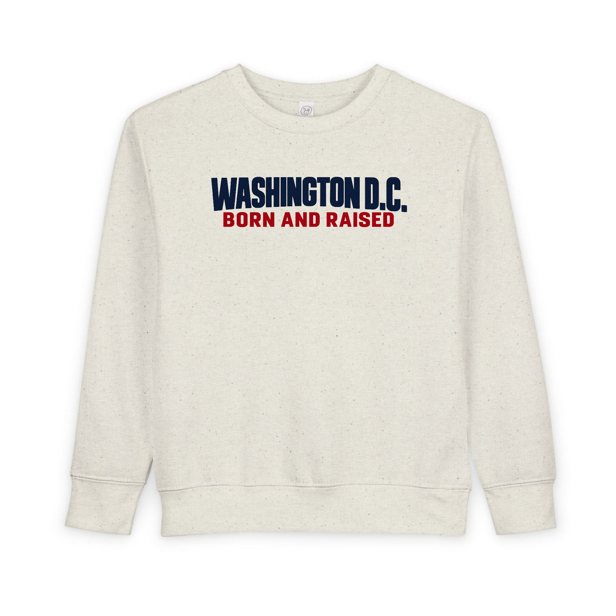 Washington DC Born and Raised Minimal Modern Unisex Toddler Sweatshirt