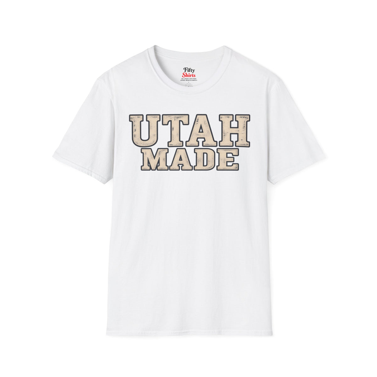 Utah Made Unisex Softstyle T Shirt State Name Graphic Tee