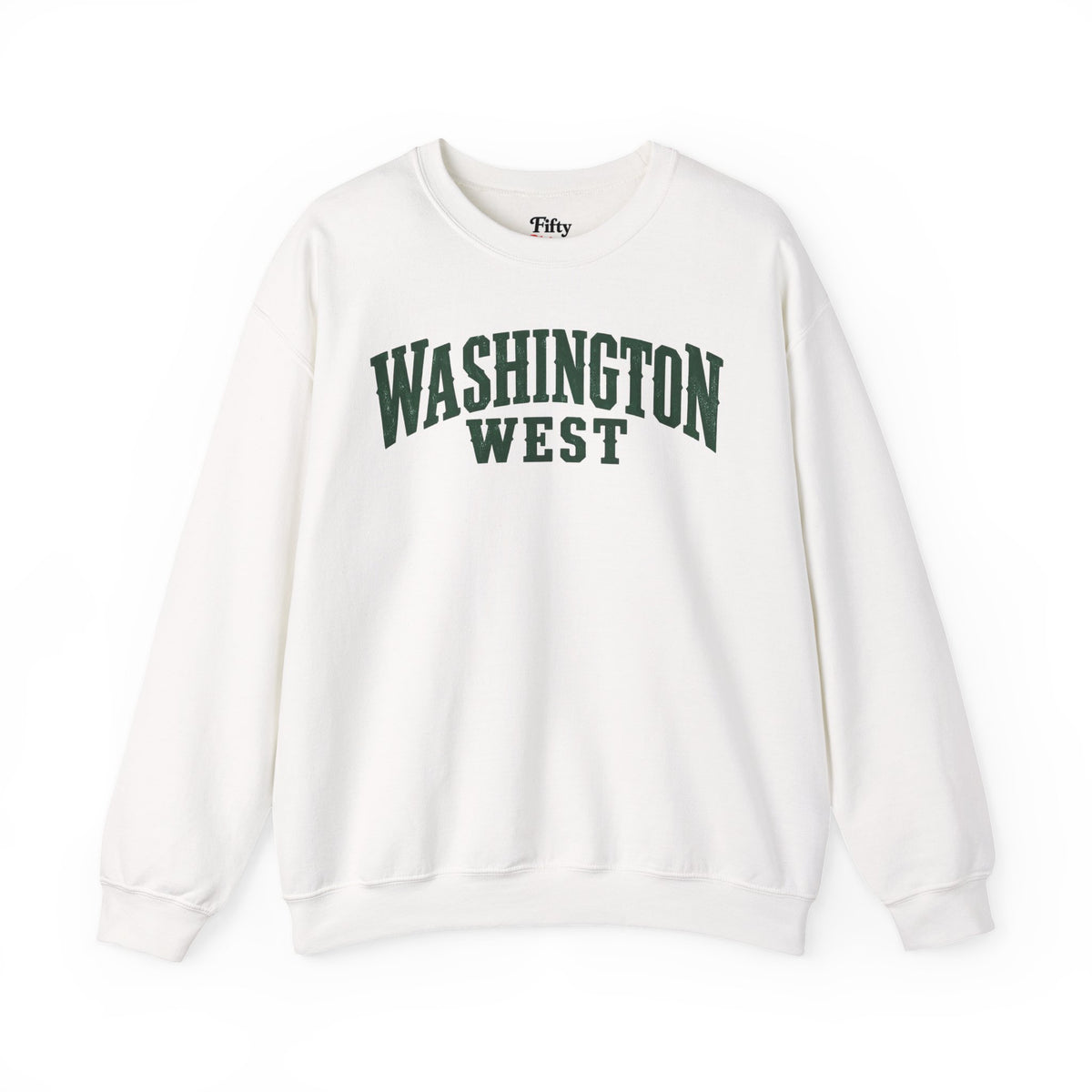 Washington West Unisex Crewneck Sweatshirt State Name Graphic