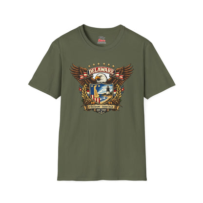 Delaware American Eagle Unisex Softstyle T Shirt State Pride Graphic Tee Collections FS03