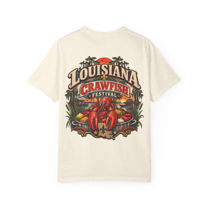 Louisiana Crawfish Festival Unisex Comfort Color 1717 Streetwear Graphic Tee