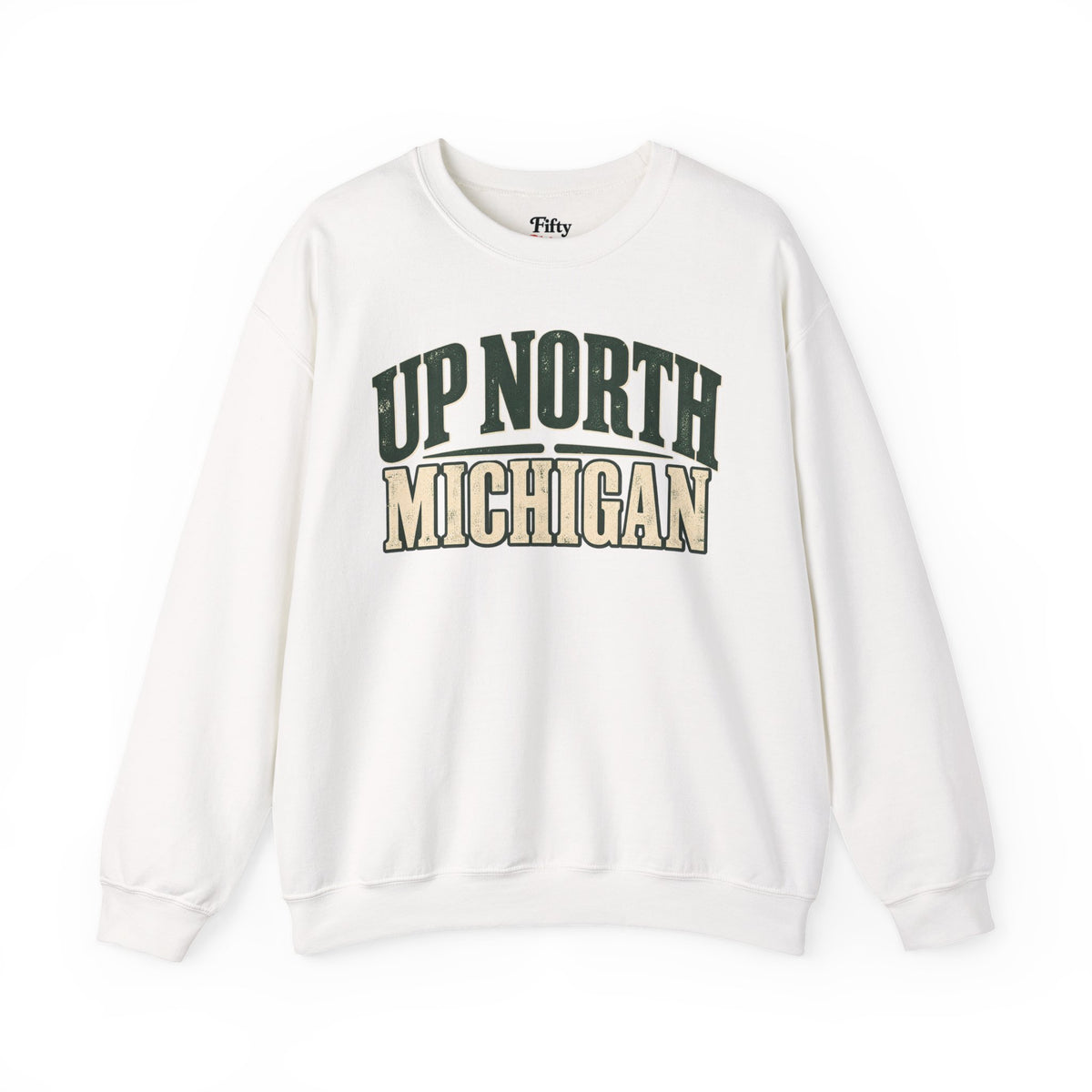 Up North Michigan Unisex Crewneck Sweatshirt State Name Graphic