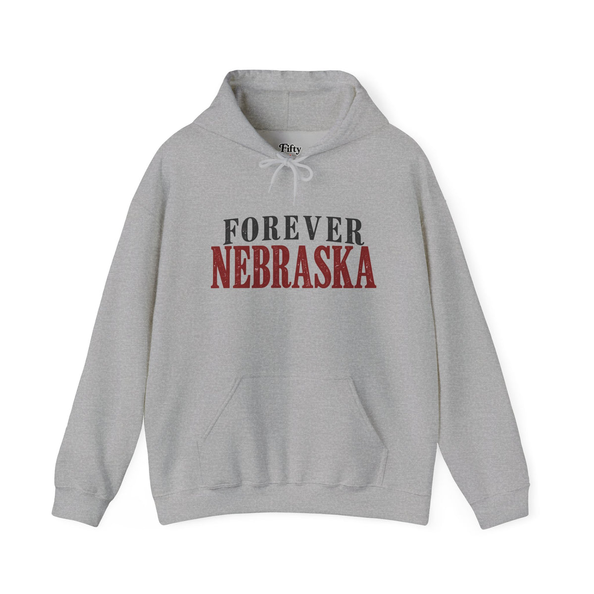 Forever Nebraska Unisex Hoodie State Name Graphic