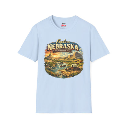 Explore Nebraska Unisex Softstyle T Shirt State Pride Graphic Tee Collections FS03
