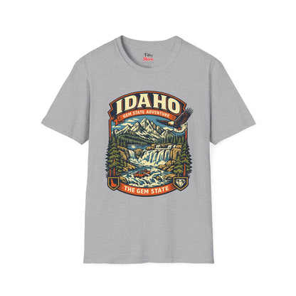 Idaho Gem State Adventure Unisex Softstyle T Shirt State Pride Graphic Tee Collections FS03