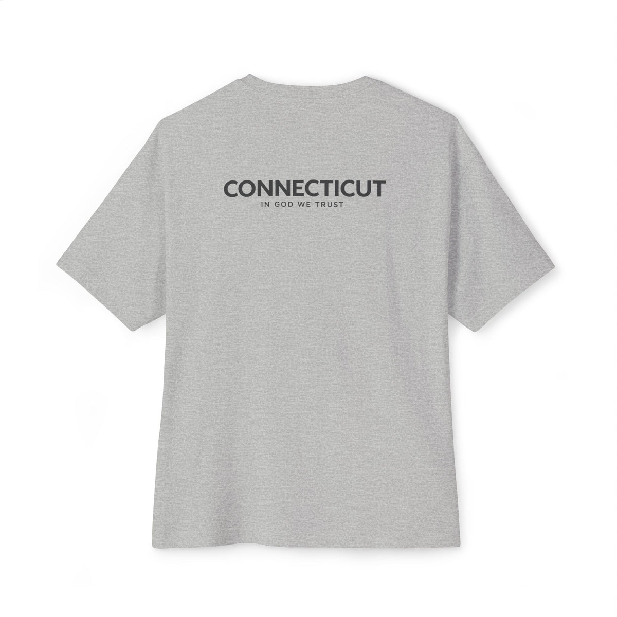 Connecticut All State In God We Trust Unisex Casual Oversized Boxy Tee