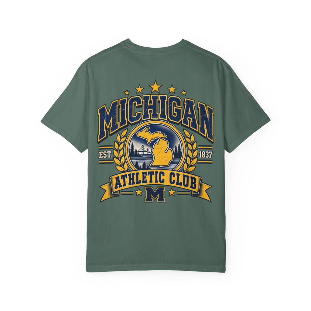Michigan Athletic Club Unisex Comfort Color 1717 Streetwear Graphic Tee