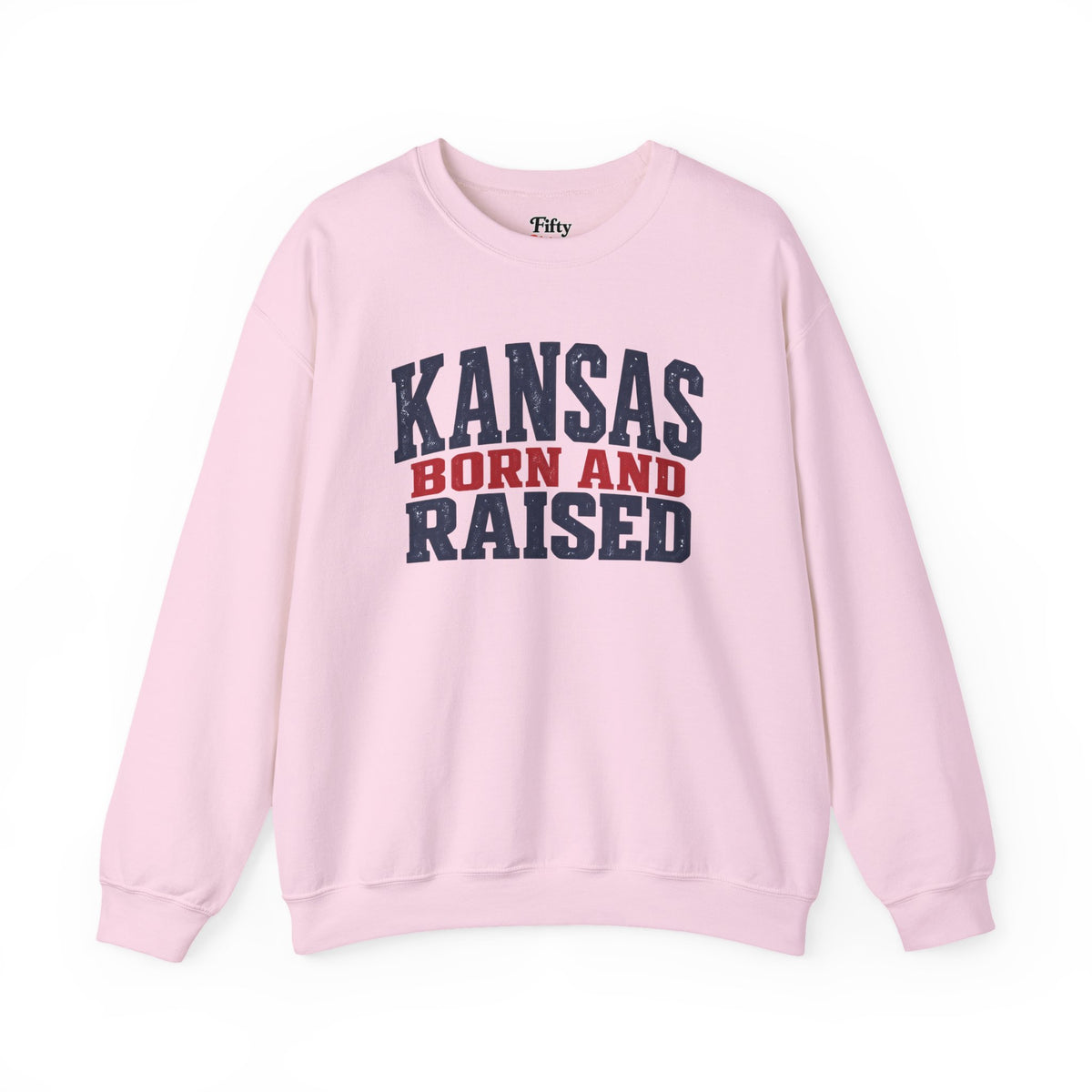 Kansas Born and Raised Classic Heritage Unisex Sweatshirt Graphic