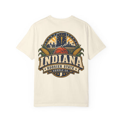 Indiana Hoosier State Supply Co. Unisex Comfort Color 1717 Streetwear Graphic Tee