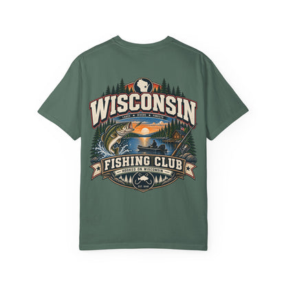 Wisconsin Fishing Club Unisex Comfort Color 1717 Streetwear Graphic Tee
