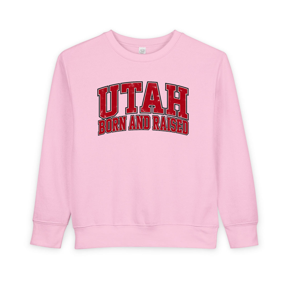 Utah Born and Raised Collegiate Classic Unisex Toddler Sweatshirt