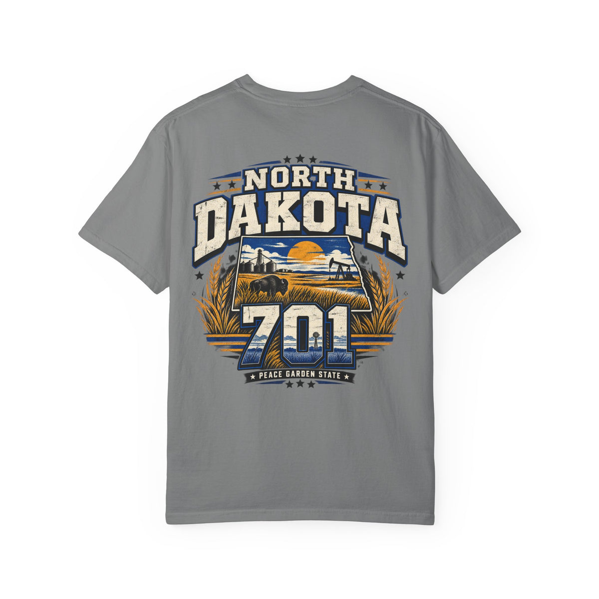 North Dakota 701 Unisex Comfort Color 1717 Streetwear Graphic Tee