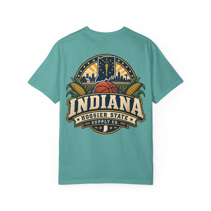 Indiana Hoosier State Supply Co. Unisex Comfort Color 1717 Streetwear Graphic Tee