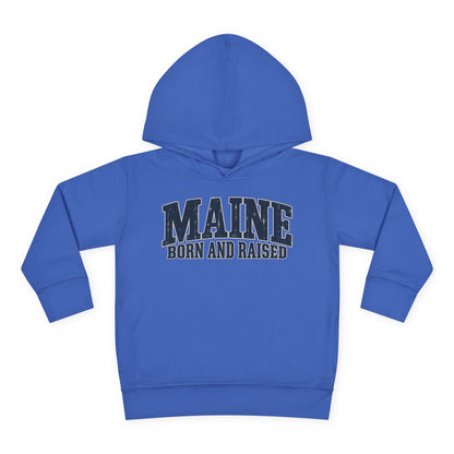 Maine Born and Raised Coastal Heritage Unisex Toddler Pullover Fleece Hoodie