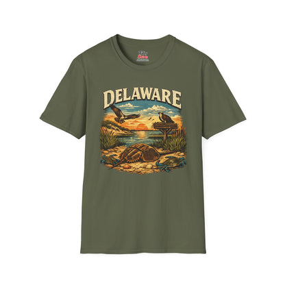 Delaware Wildlife Unisex Softstyle T Shirt State Pride Graphic Tee Collections FS03