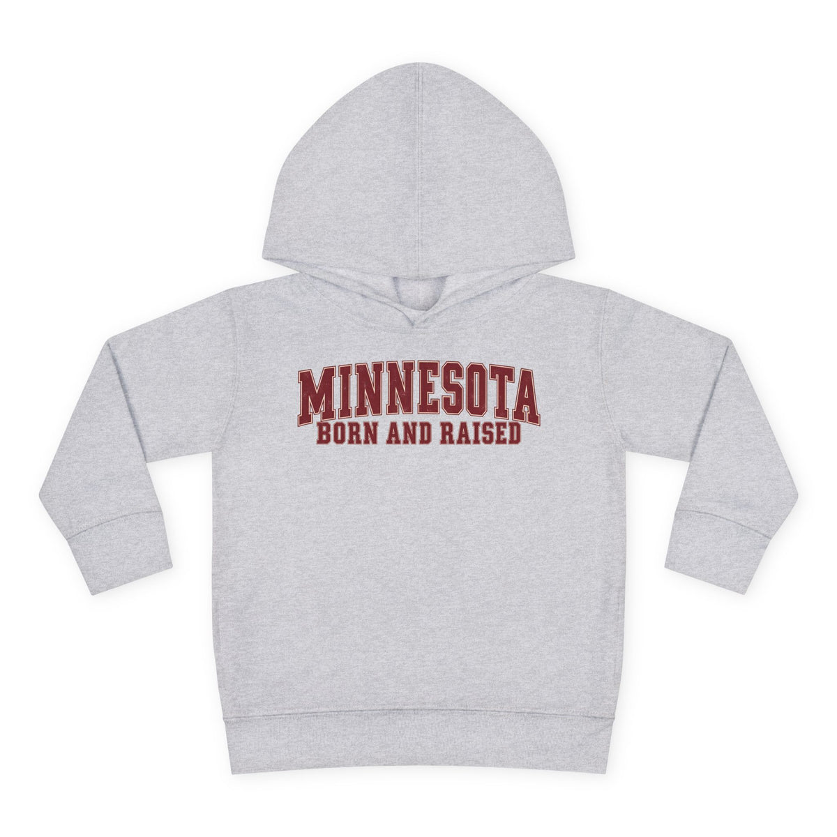 Minnesota Born and Raised Vintage Collegiate Unisex Toddler Pullover Fleece Hoodie