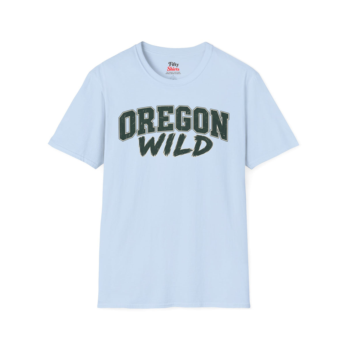 Oregon Wild Unisex Softstyle T Shirt State Name Graphic Tee