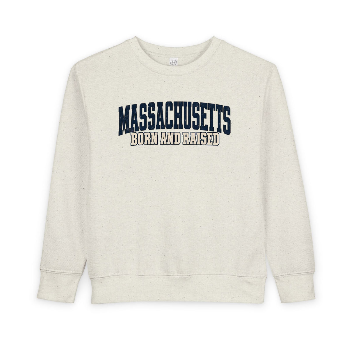 Massachusetts Born and Raised Rugged Heritage Unisex Toddler Sweatshirt