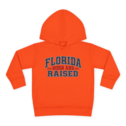 Florida Born and Raised Rustic Americana Unisex Toddler Pullover Fleece Hoodie