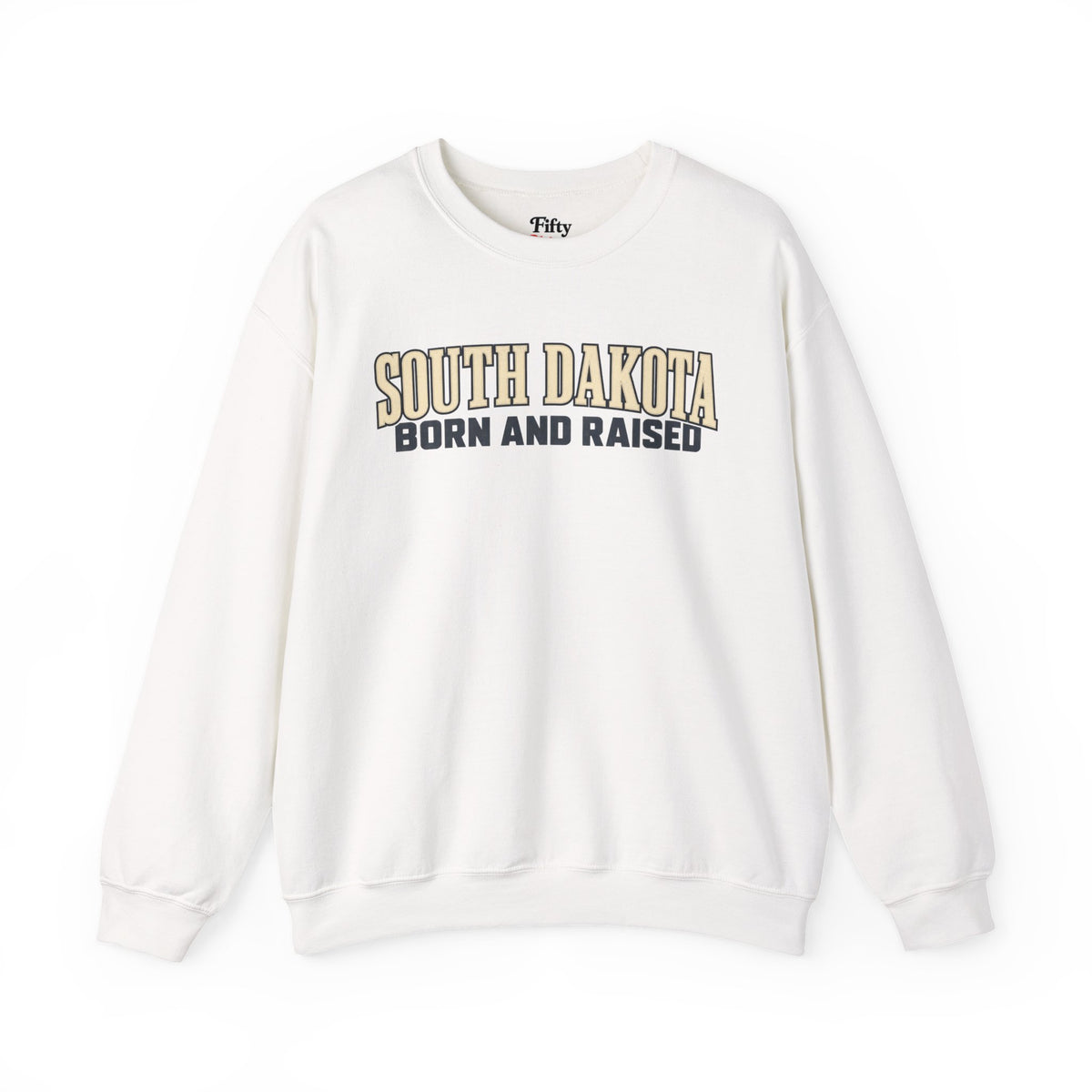 South Dakota Born and Raised Premium Heritage Unisex Sweatshirt Graphic