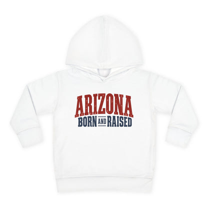 Arizona Born and Raised Classic Souvenir Unisex Toddler Pullover Fleece Hoodie