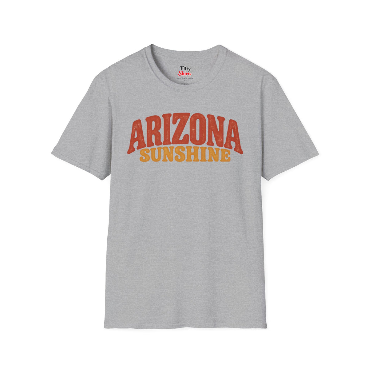 Arizona Sunshine Unisex Softstyle T Shirt State Name Graphic Tee