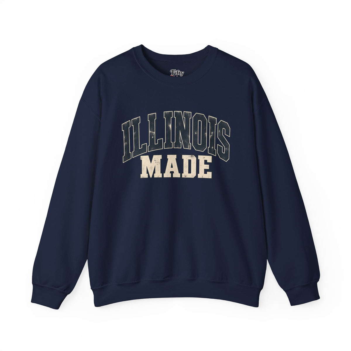 Illinois Made Unisex Crewneck Sweatshirt State Name Graphic