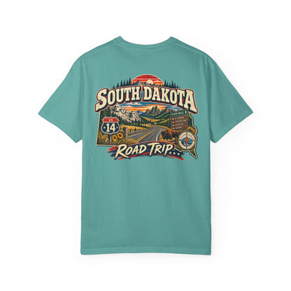 South Dakota Road Trip Unisex Comfort Color 1717 Streetwear Graphic Tee