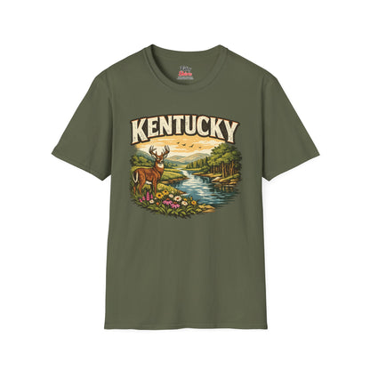 Kentucky Wildlife Unisex Softstyle T Shirt State Pride Graphic Tee Collections FS03
