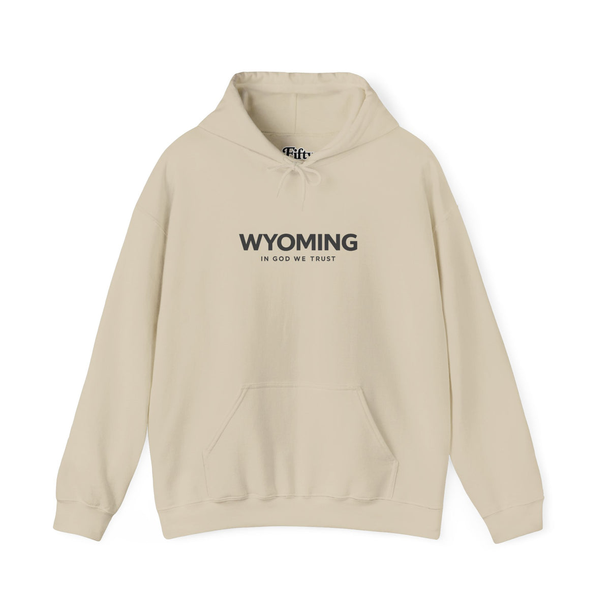 Wyoming All State In God We Trust Unisex Hooded Sweatshirt