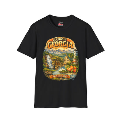 Explore Georgia Unisex Softstyle T Shirt State Pride Graphic Tee Collections FS03