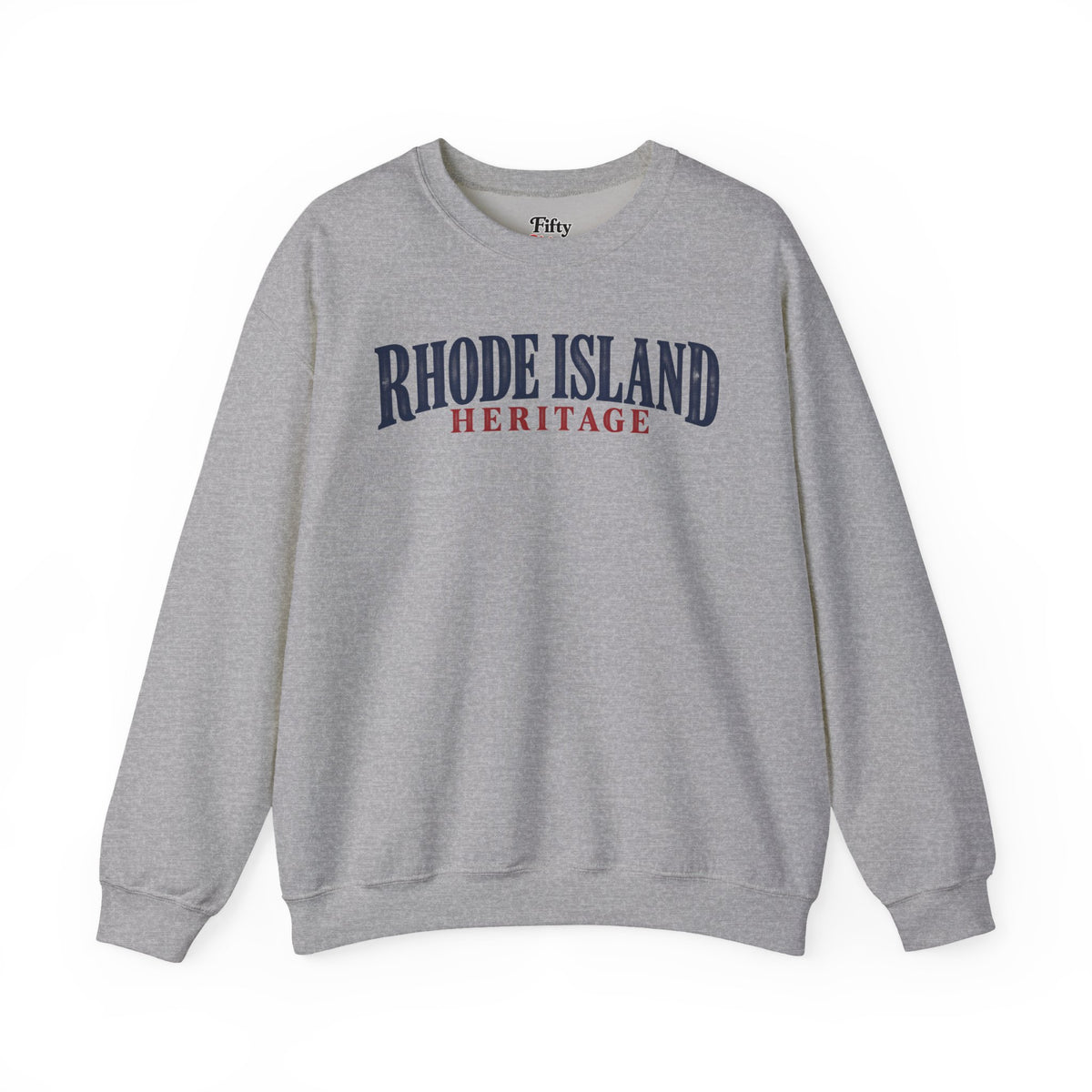Rhode Island Heritage Unisex Crewneck Sweatshirt State Name Graphic
