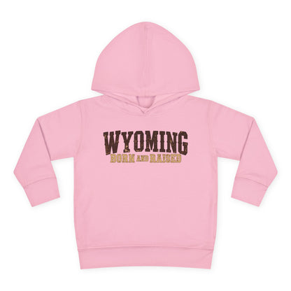 Wyoming Born and Raised Cowboy Heritage Unisex Toddler Pullover Fleece Hoodie