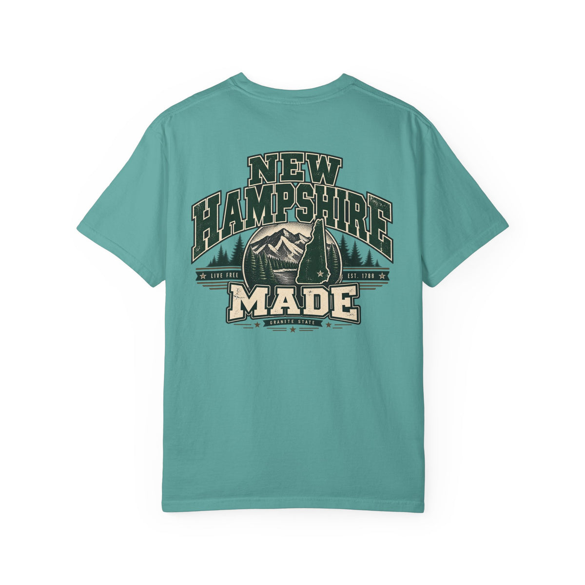 New Hampshire Made Unisex Comfort Color 1717 Streetwear Graphic Tee